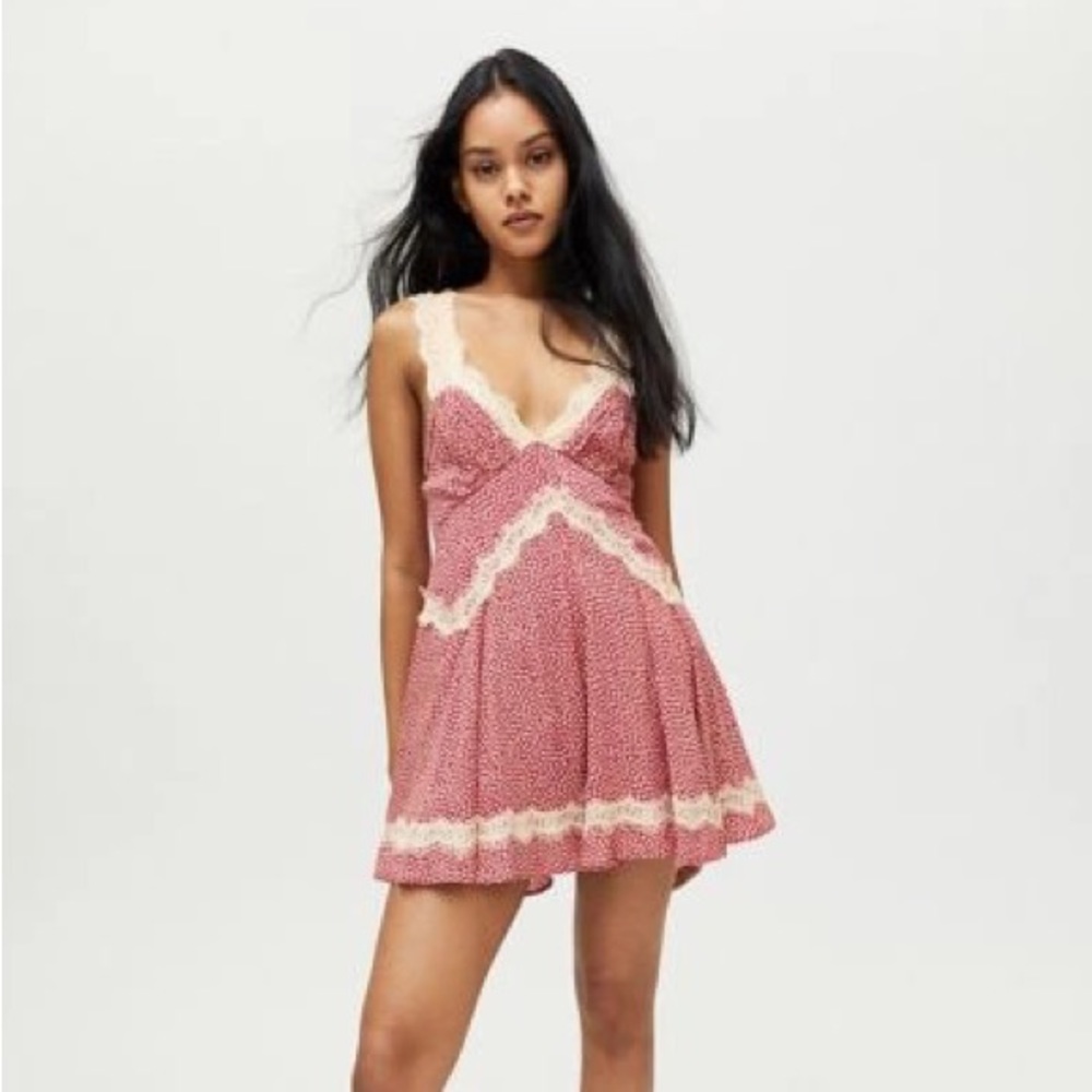 Urban Outfitters Tiffany Satin lace dress